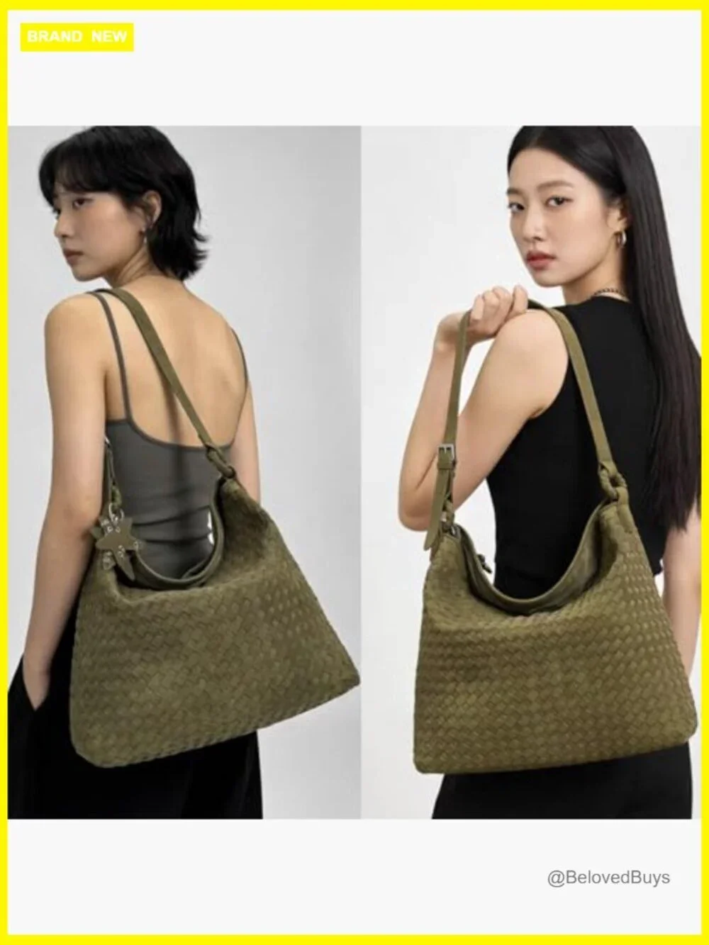 Suede Hobo Shoulder Bag Crossbody Tote Purse Slouchy Handbag